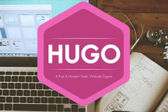build hugo static website convert old html to elementor pro wordpress website