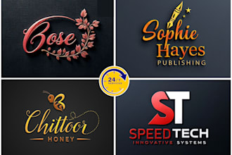 design perfect author or minimalist logo with branding guide