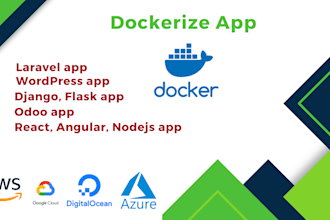 dockerize apps and deploy on aws, gcp, azure, digitalocean