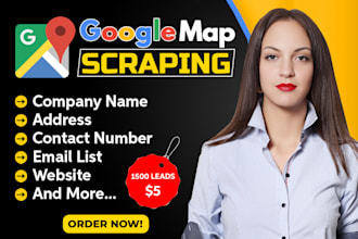 do google map scraping, lead generation, b2b data extraction