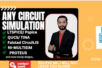 solve problems in ltspice, qucs, multisim, proteus, tina