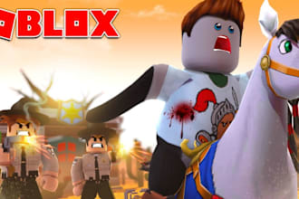 make professional roblox thumbnail, logo, gfx profile