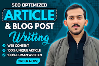 do SEO articles and blog post writing or content writing
