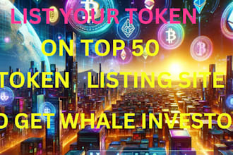 list your token on cmc, dex, and major exchange to hit whale investor