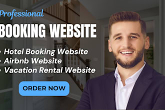 build hotel booking website, hotel reservation airbnb clone real estate website