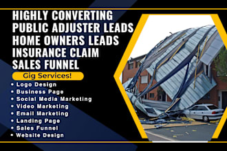 converting public adjuster leads homeowners facebook google ads insurance leads