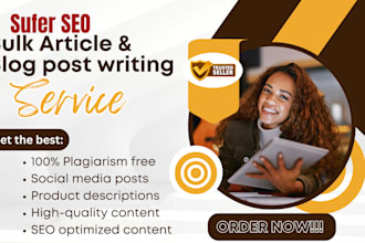 do engaging SEO business bulk article writing, blog post, essay copywriting