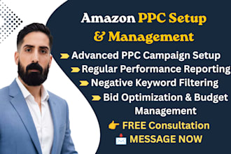 set up, manage, optimize amazon PPC campaigns and ads