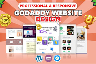 design or redesign godaddy website, website development godaddy, godaddy airo
