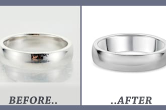 high end image editing retouching of jewelry