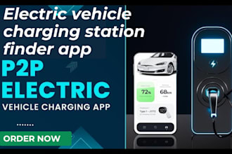 develop white label ev charger finder app, evehicle charging station app