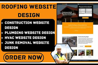 design roofing construction plumbing hvac home remodeling junk removal website