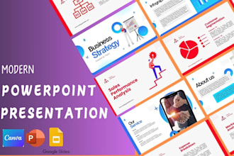 design powerpoint, one pager, investor pitch deck, company profile, ppt template