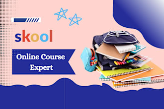 setup skool, fix your skool community, setup online course on kajabi, skool
