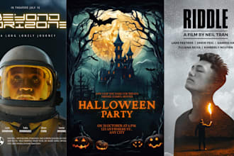 design professional movie poster, film poster, poster design