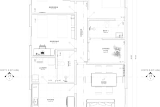 create 2d floor plans, architectural drawings, cad drafting and house plans