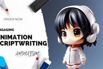 write animation script for your 3d animation, 3d explainer, explainer video, 2d