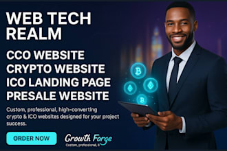 design ico website crypto website ico crypto landing page presale website