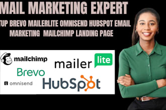 setup brevo mailerlite omnisend hubspot email marketing mailchimp landing page