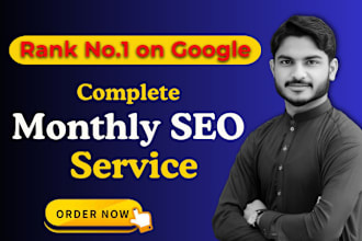 do complete monthly SEO service to rank your website