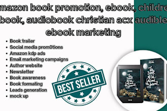amazon book promotion, ebook, children book, audiobook christian ebook marketing