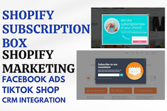 build custom subscription box shopify store shopify marketing CRM integration