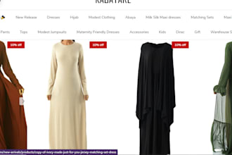design islamic wears website arabia clothing store abaya dropshipping store