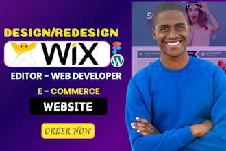 design wix landing page, wix ecommerce, design wix studio site, wix studio web