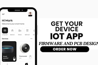 create iot app esp32 firmware arduino programming pcb design ble home automation