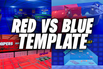 sell red vs blue template for fortnite uefn map