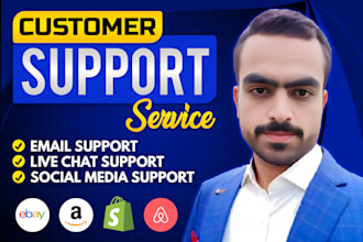 provide customer support services for ebay, amazon, and shopify stores