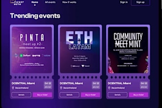 nft event website, nft art gallery, web3 nft ticket marketplace, minting website