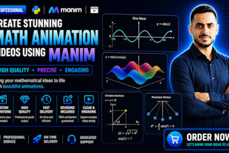 create math animation videos using manim