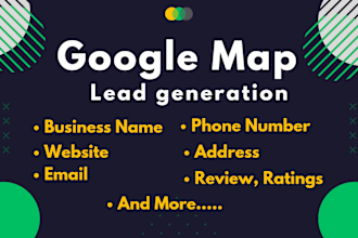 provide google map lead generation using scraper tools