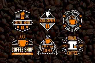 do unique modern restrant food tea coffee shop logo