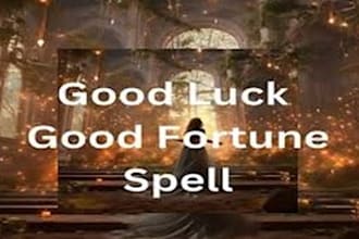 cast a good strong spell which will bring you great luck in life
