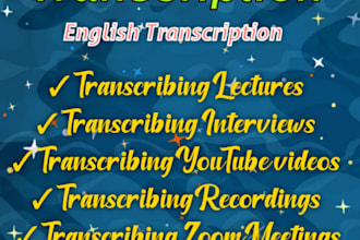 english transcription for you