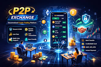 develop p2p, spot trade crypto exchange
