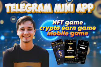 make telegram mini app, crypto earn game, telegram mini game like hamster kombat