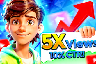 make a catchy youtube thumbnails to boost views