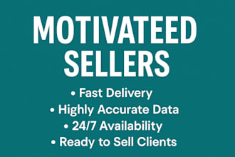 provide off market motivated seller leads