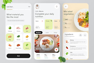 build a cooking recipes app, restaurant app, meal planner app, food delivery app