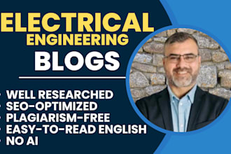 write electrical and electronics blogs and articles