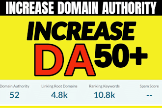 increase moz da domain authority 50 plus