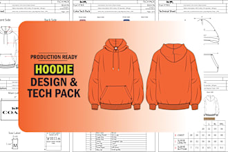 make clothing tech pack and fashion tech pack design