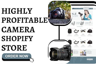 design camera shopify drone photography store cctv store drone camera website