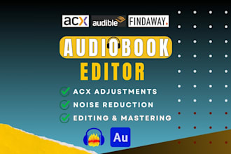 edit, clean, and master your audio audiobooks for acx audible