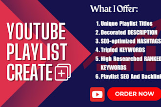 create youtube playlists on any topic you want