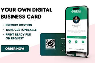 design your clickable digital business card and printable