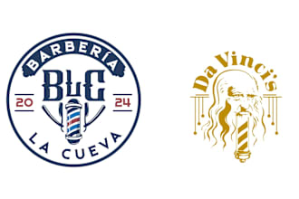 do elegant barber shop logo design with unlimited revision